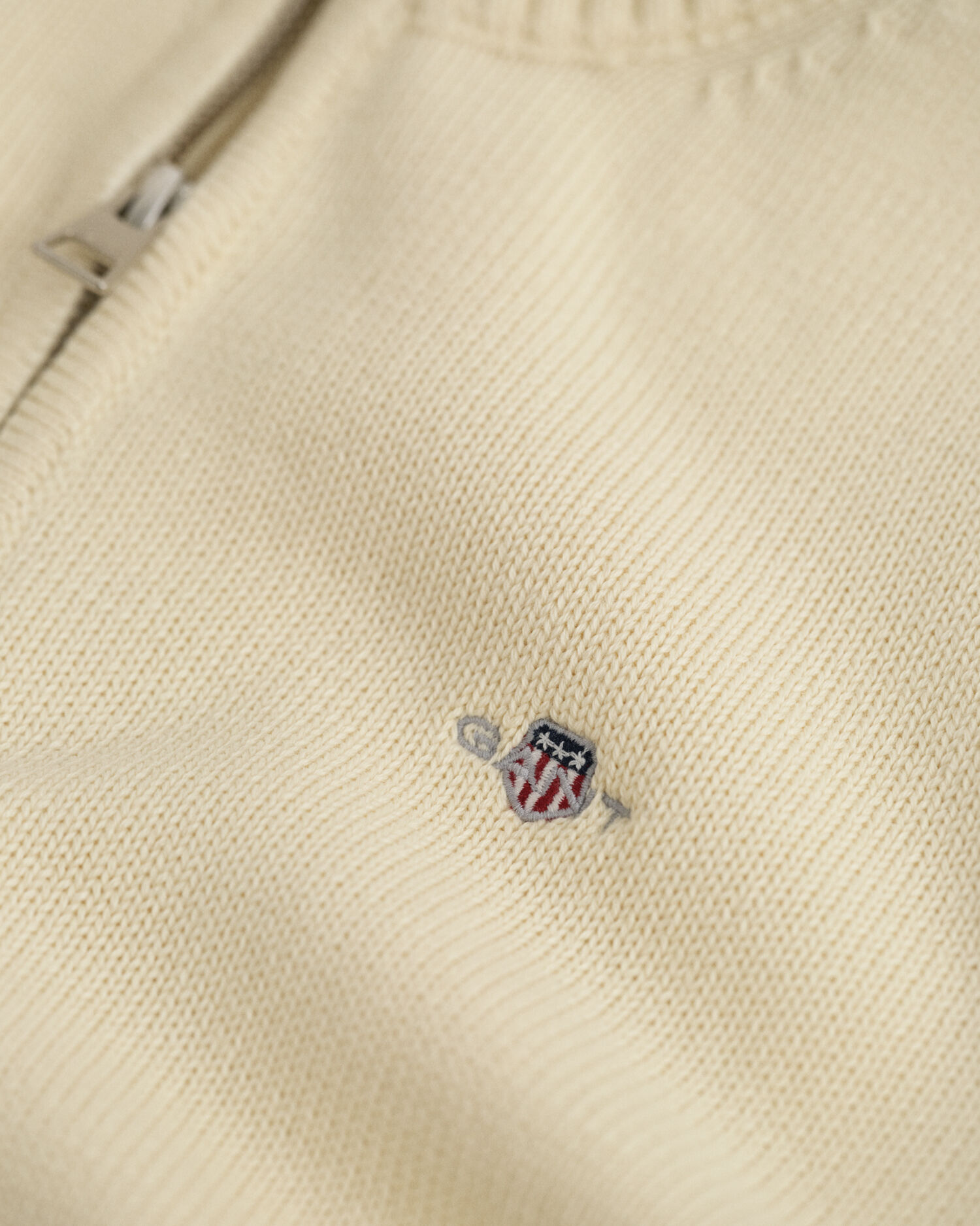 Teens casual katoenen sweater met korte rits