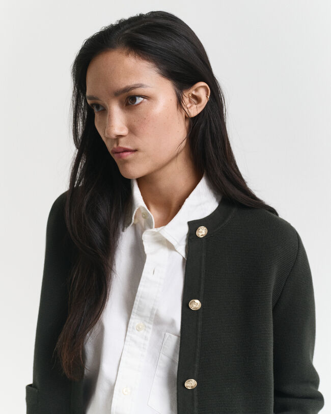 Gebreid Contrast vest