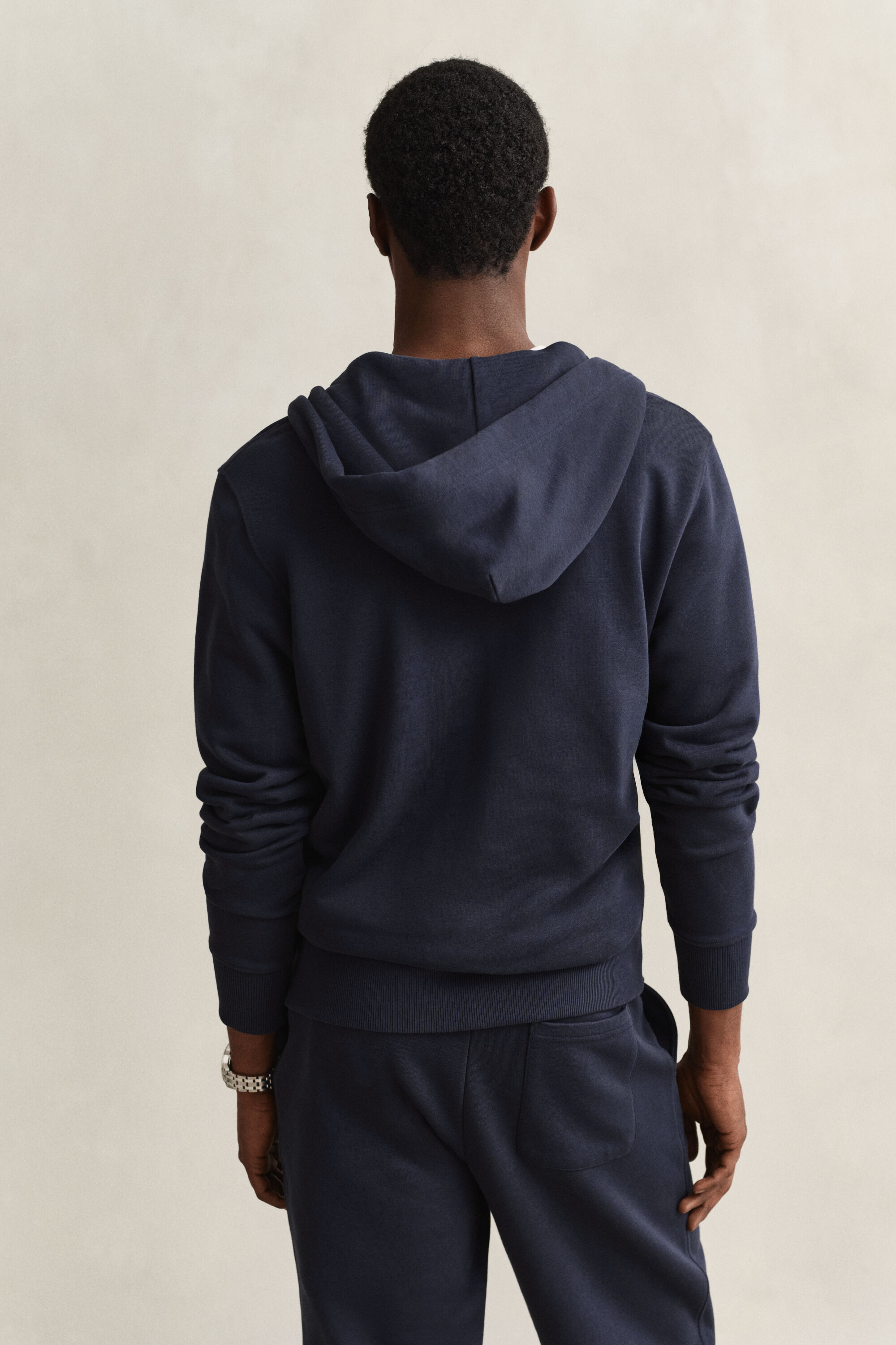 Shield hoodie met ritssluiting