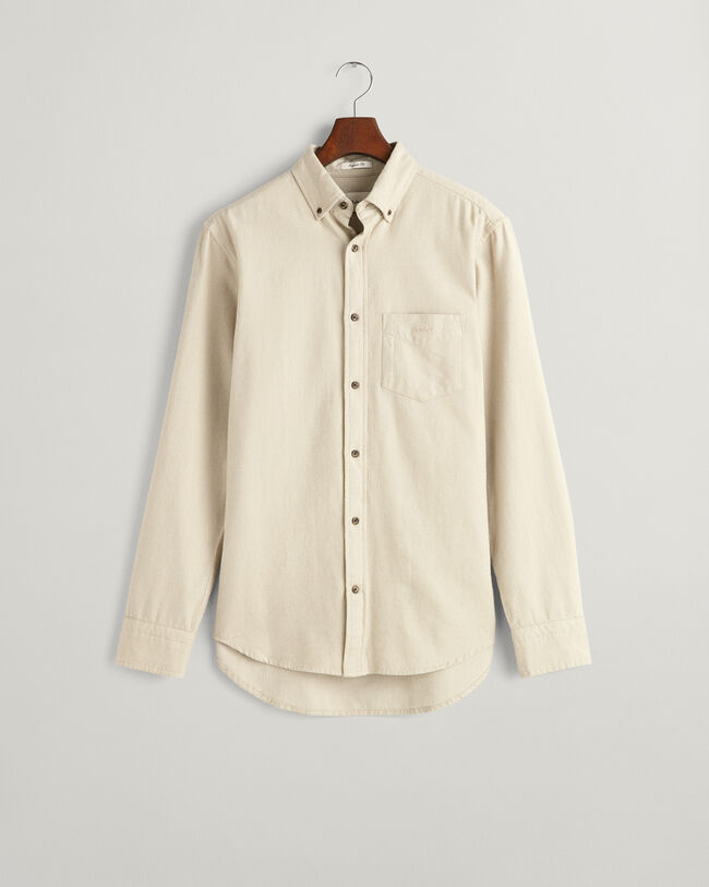 Regular Fit flanellen overhemd met visgraatmotief