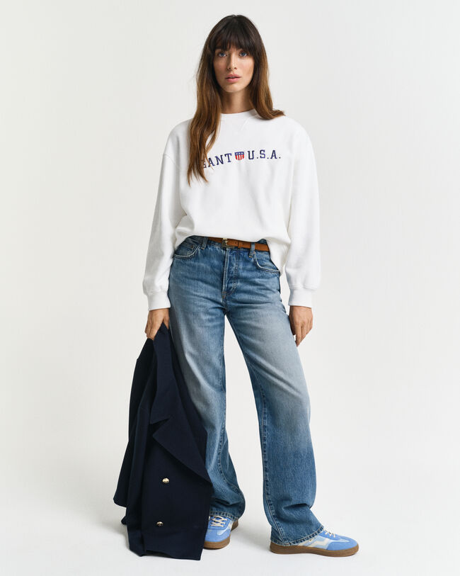 Shield USA Graphic sweatshirt met ronde hals