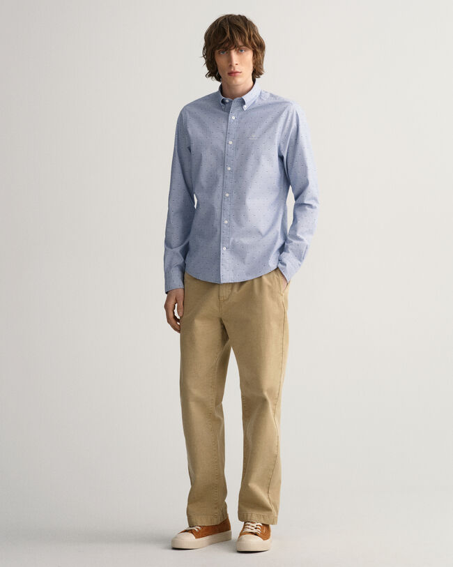 Slim Fit Dobby Dot overhemd