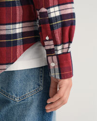 Regular Fit flanellen geruit overhemd