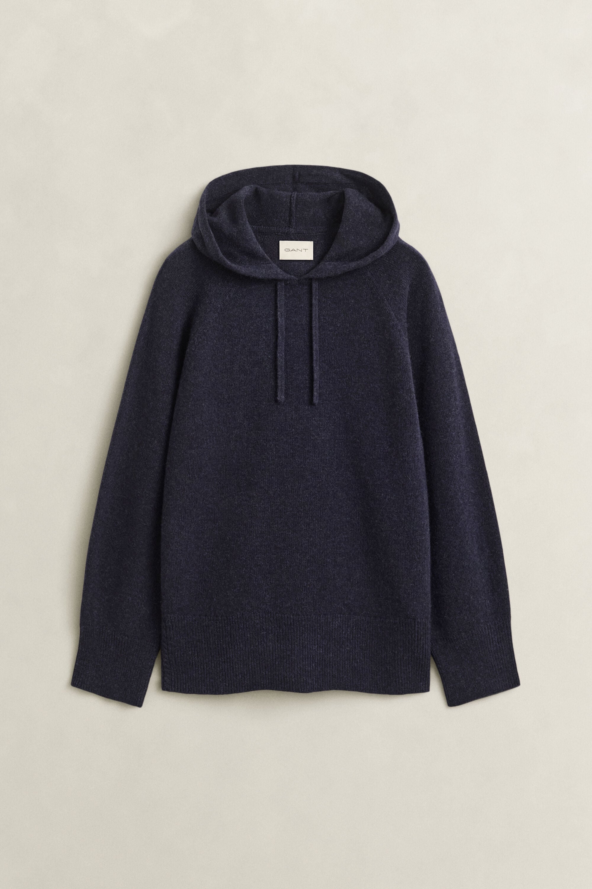 Hoodie van wol en kasjmier