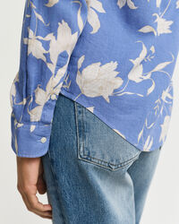 Regular Fit linnen overhemd met bloemenprint