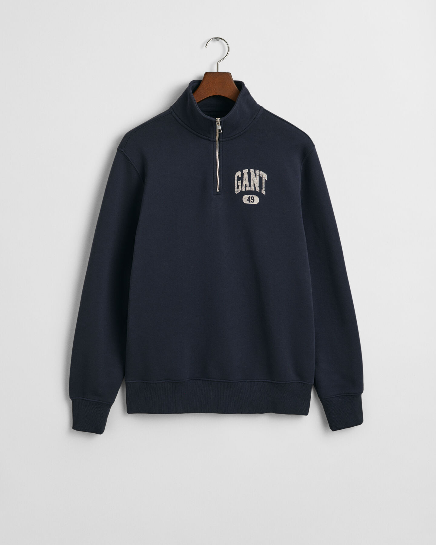 GANT 49 Arch Graphic sweatshirt met korte rits