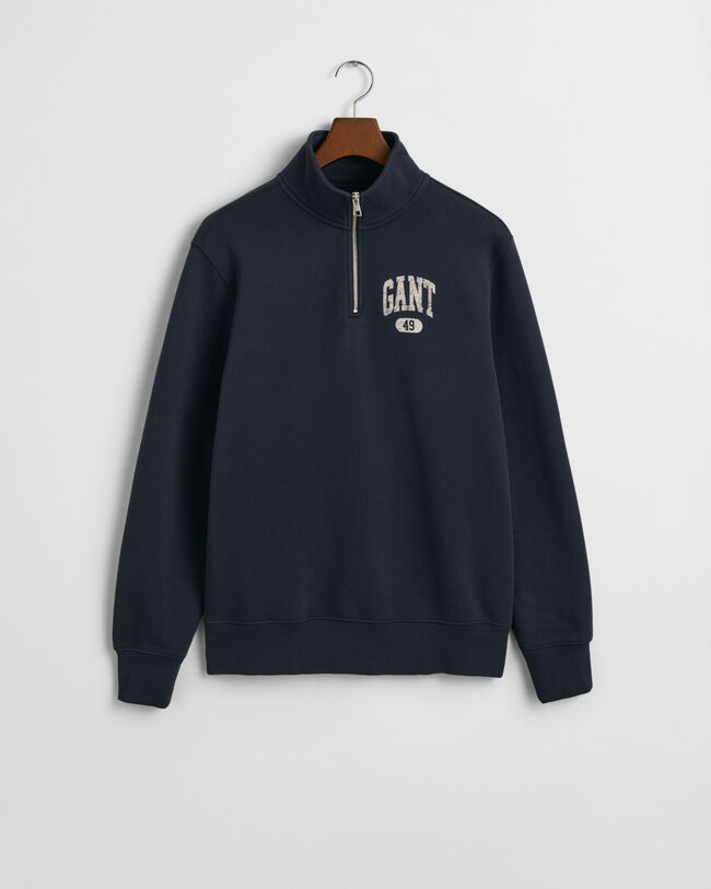GANT 49 Arch Graphic sweatshirt met korte rits