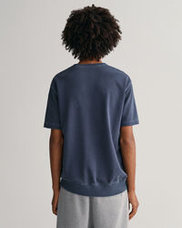 Sunfaded sweatshirt met korte mouwen