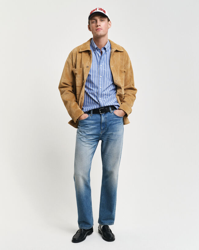 Relaxed Fit Striped Heritage Poplin overhemd