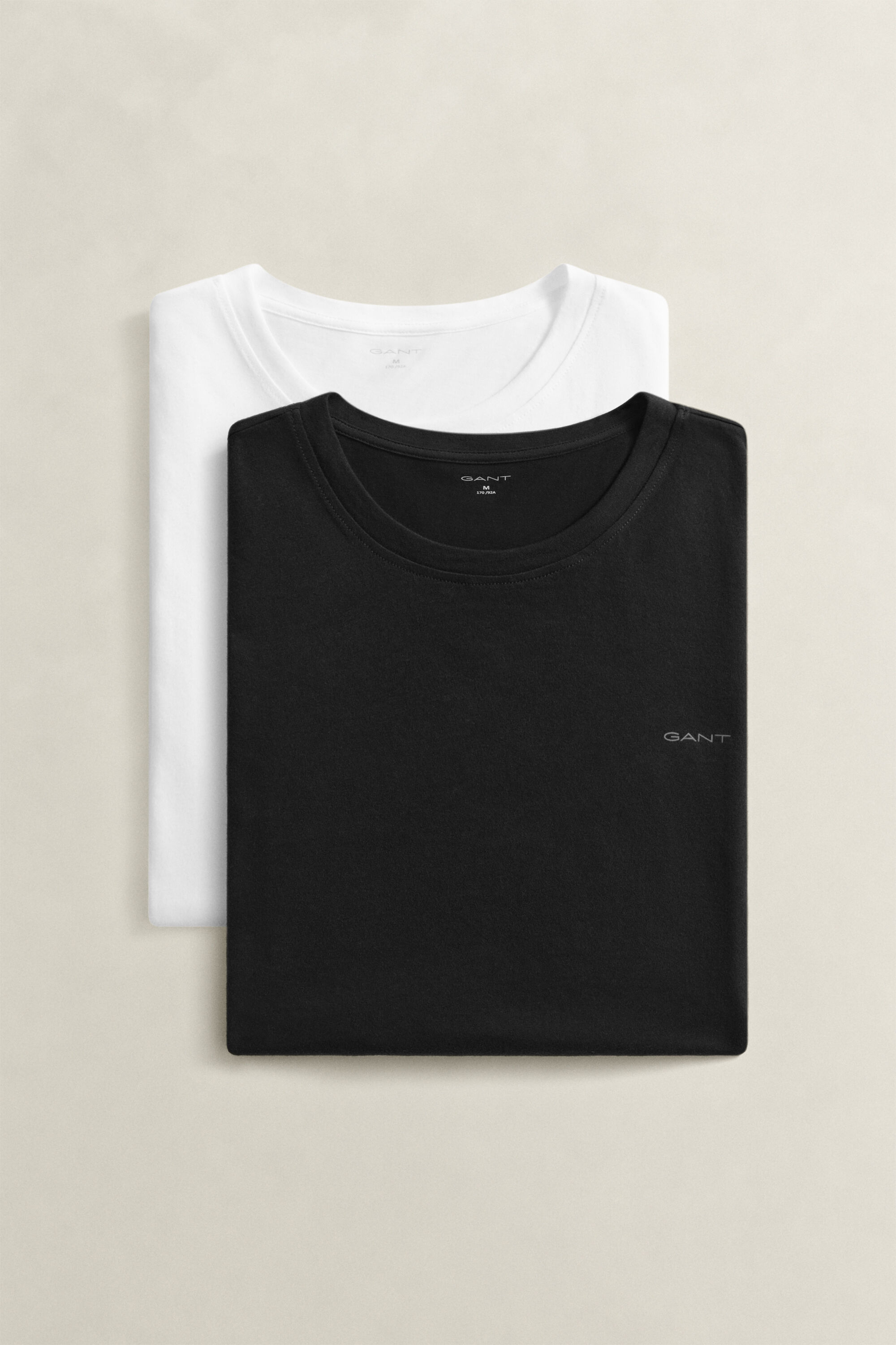 Set van twee T-shirts met ronde hals