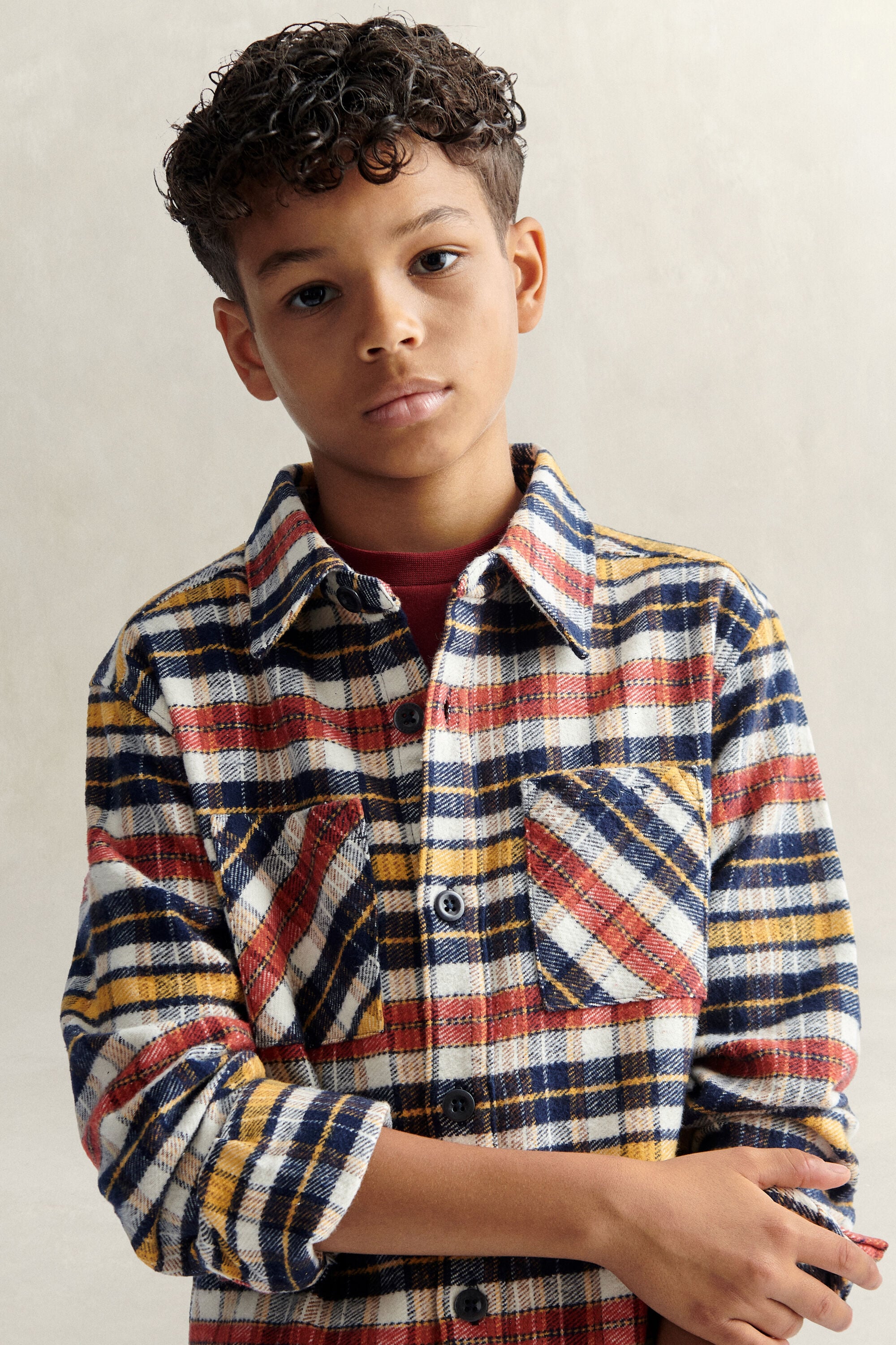 Teen Boys geruit overshirt