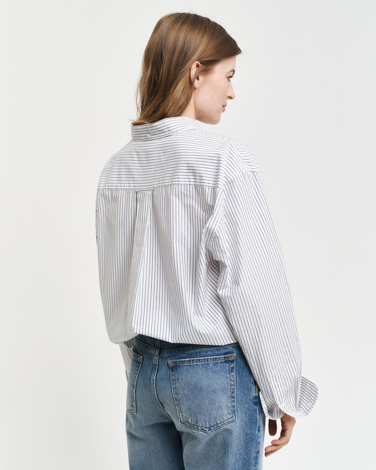 Relaxed Fit Striped Heritage Poplin overhemd