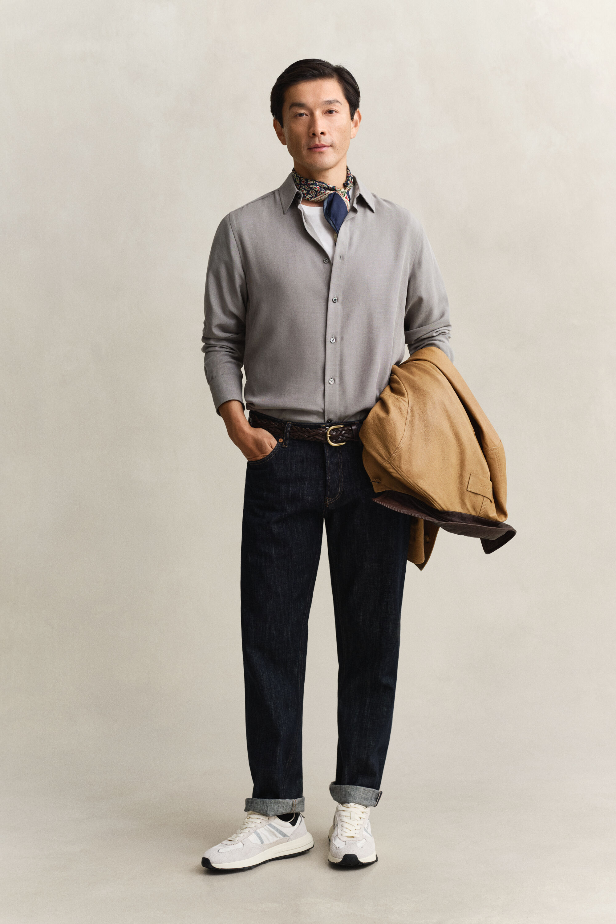 Overoverhemd van lyocell