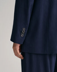 Regular Fit blazer van linnen met stretch