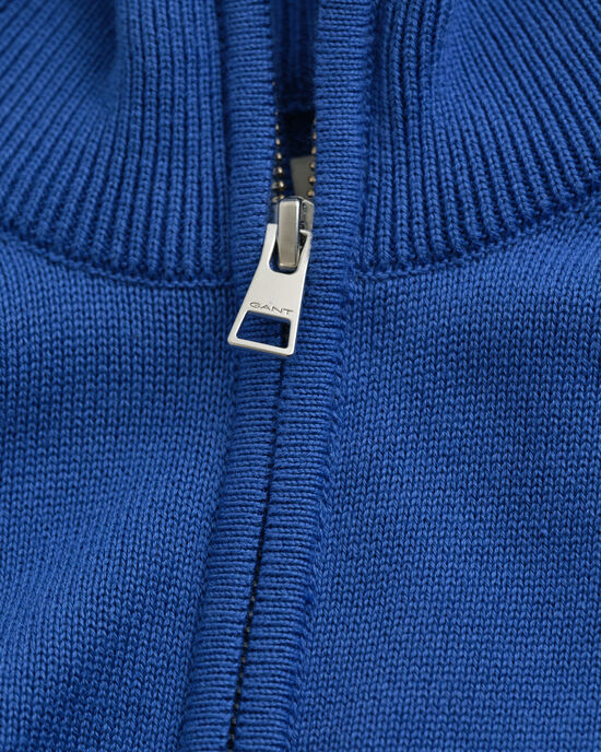 Casual vest van katoen met ritssluiting