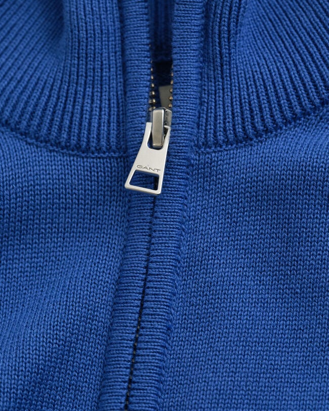 Casual vest van katoen met ritssluiting