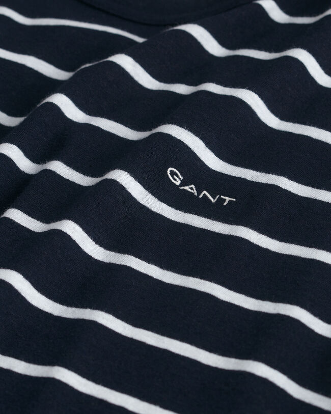 Gestreept T-shirt van katoen en linnen