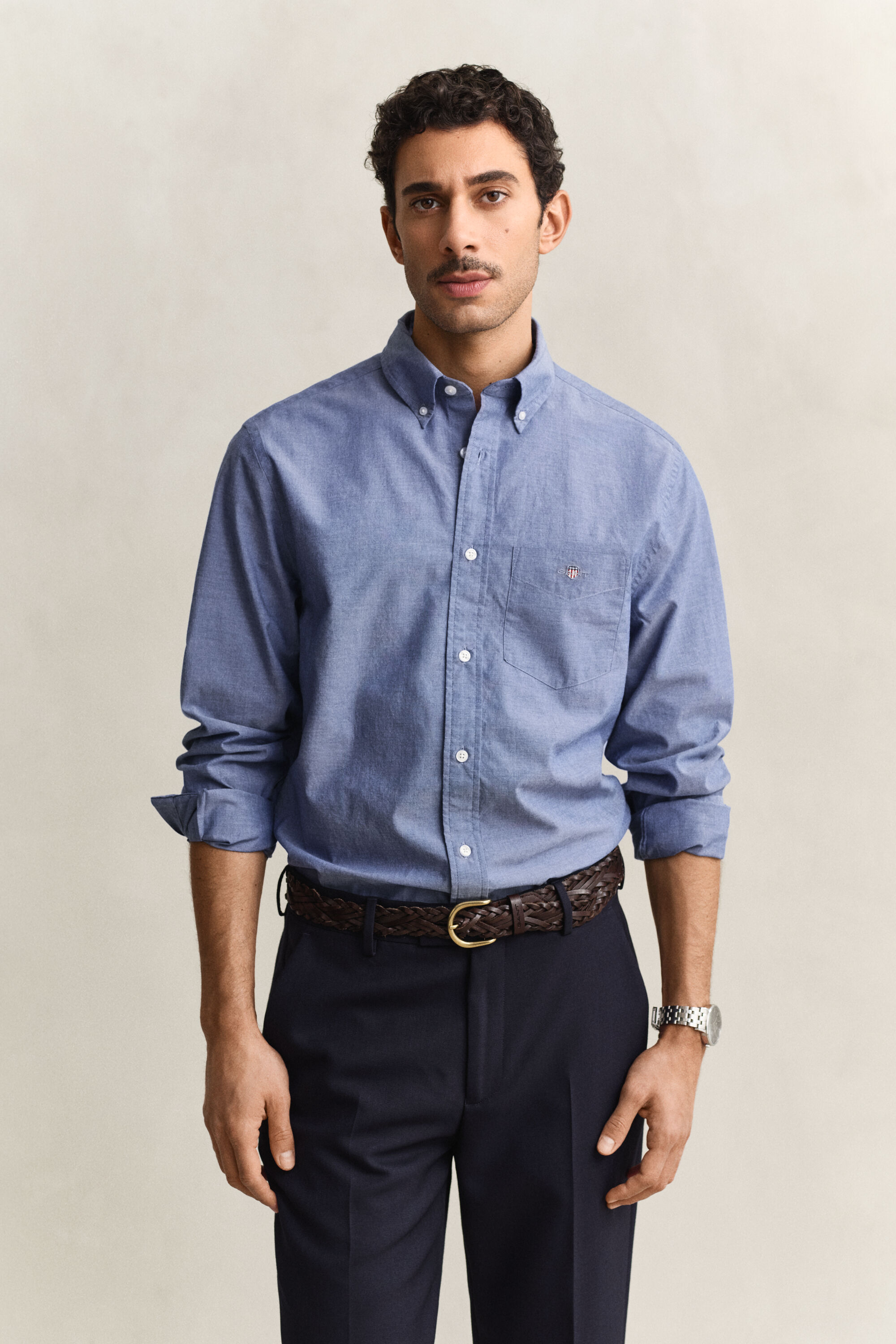 Regular Fit Classic overoverhemd van poplin