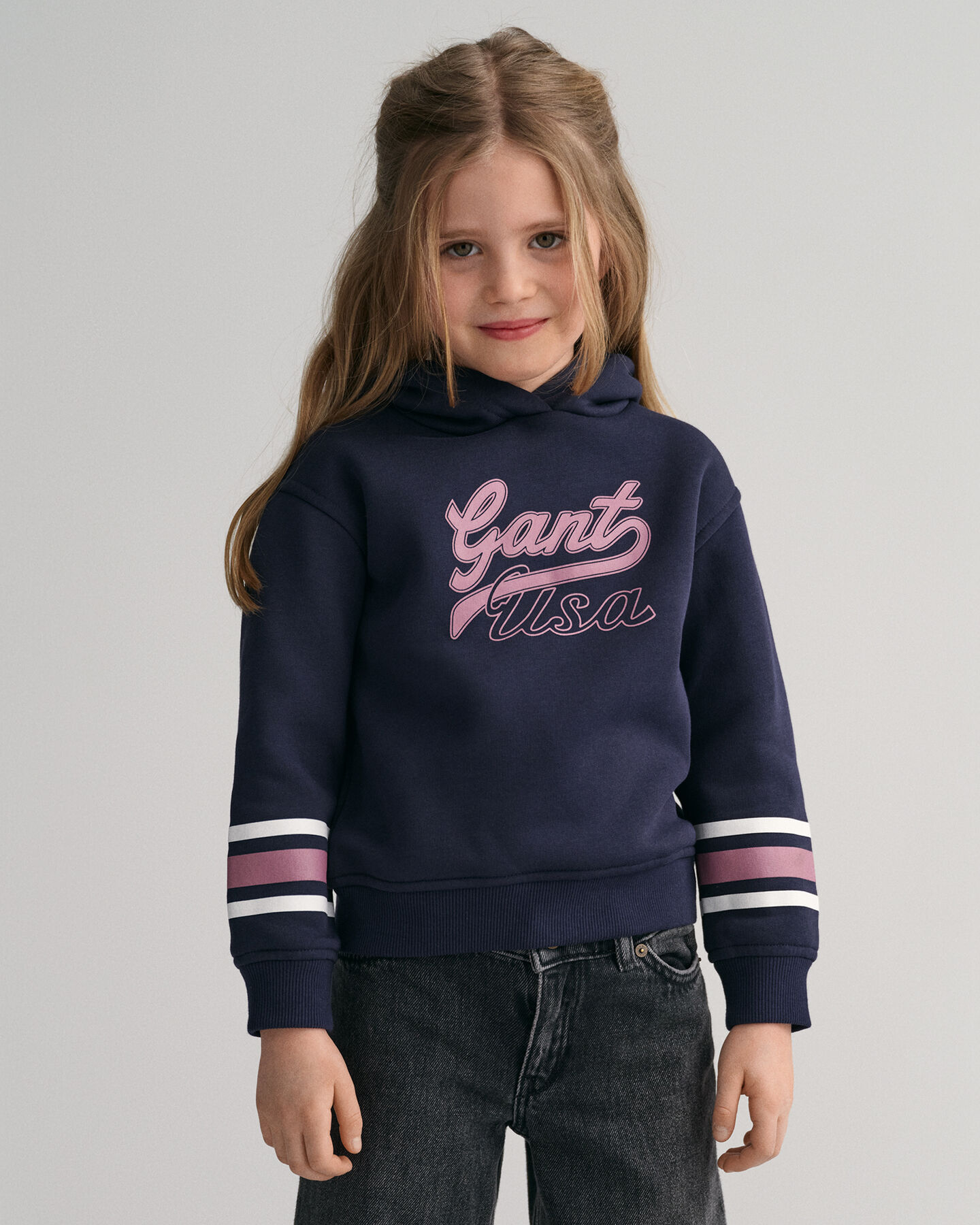 Girls GANT USA cropped hoodie