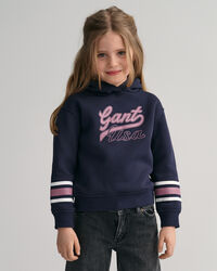 Girls GANT USA cropped hoodie