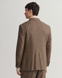 Kostuumblazer met pied-de-poulemotief