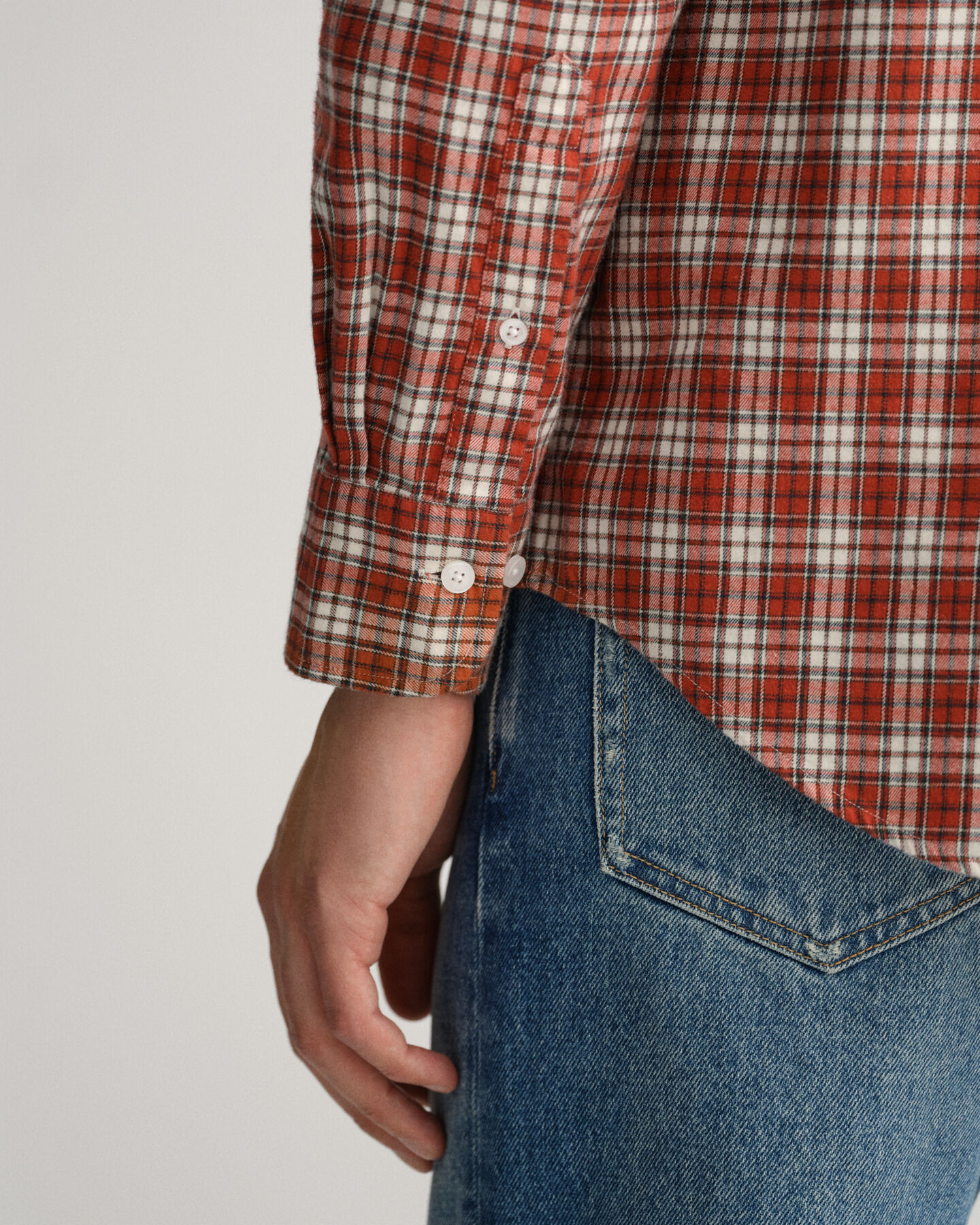 Regular Fit flanellen geruit overhemd