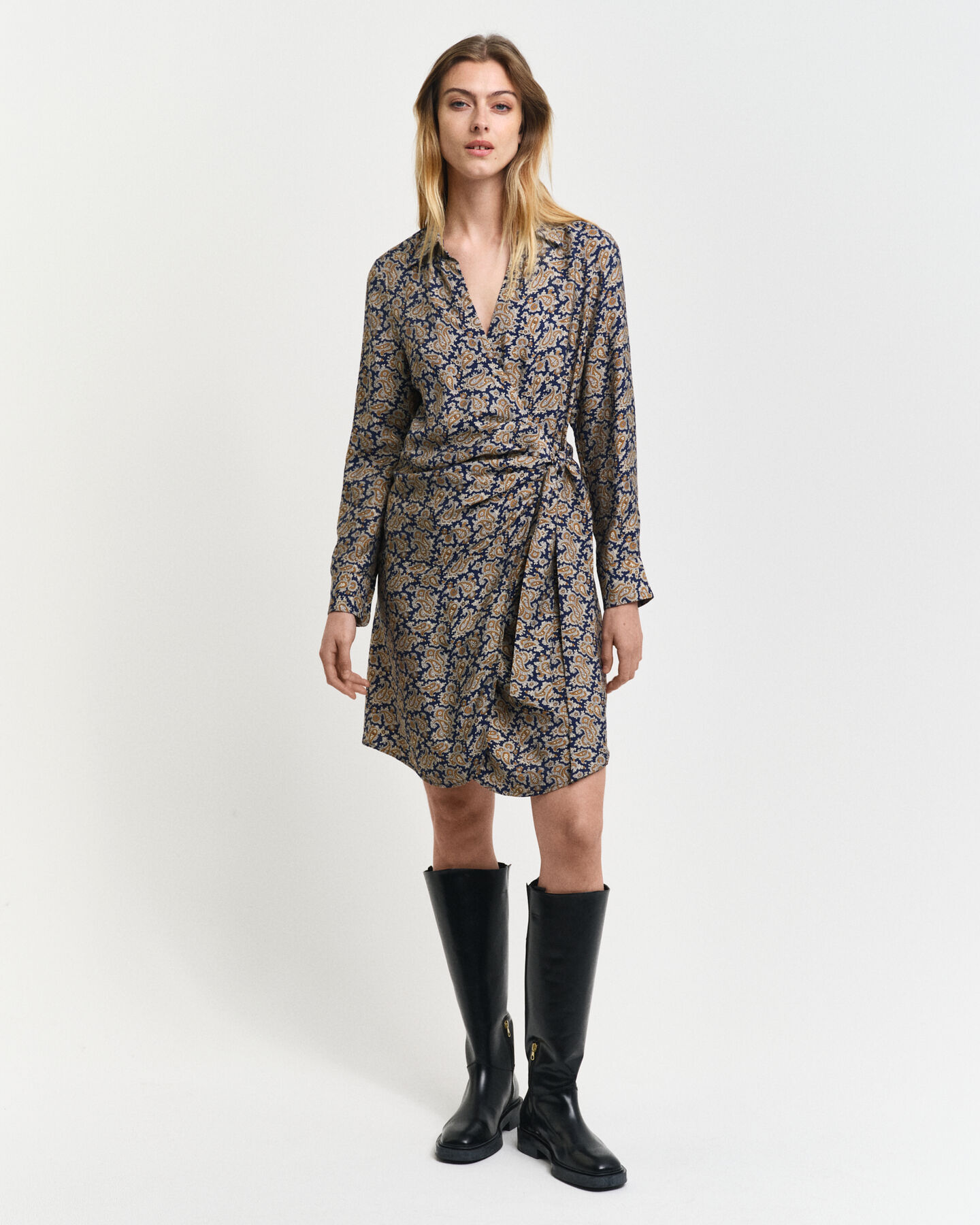 Paisley overhemdjurk met overslag