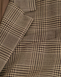 Regular Fit geruite blazer van wolmix