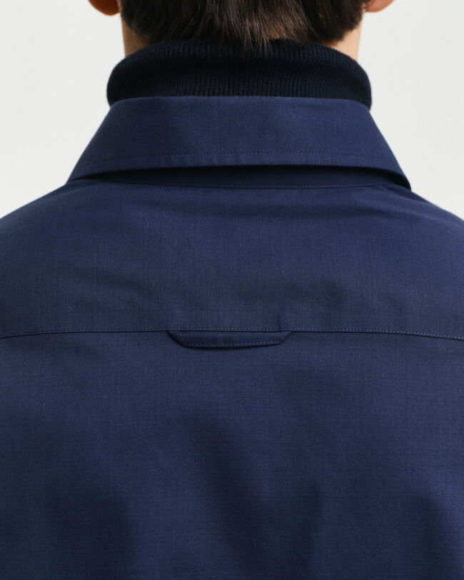 Slim Fit overhemd van stretchpoplin