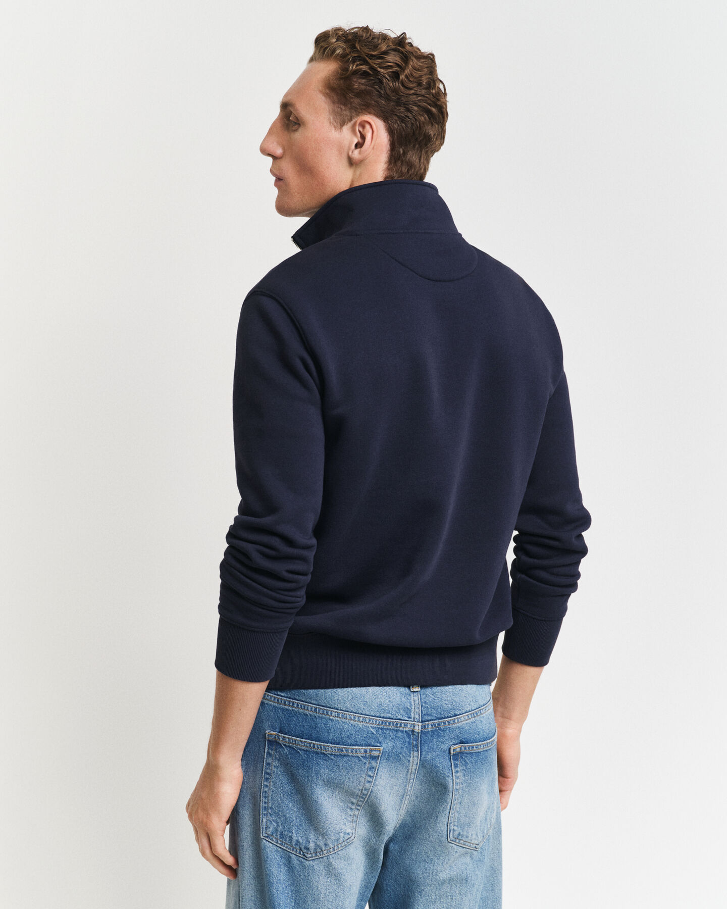 GANT 49 Arch Graphic sweatshirt met korte rits