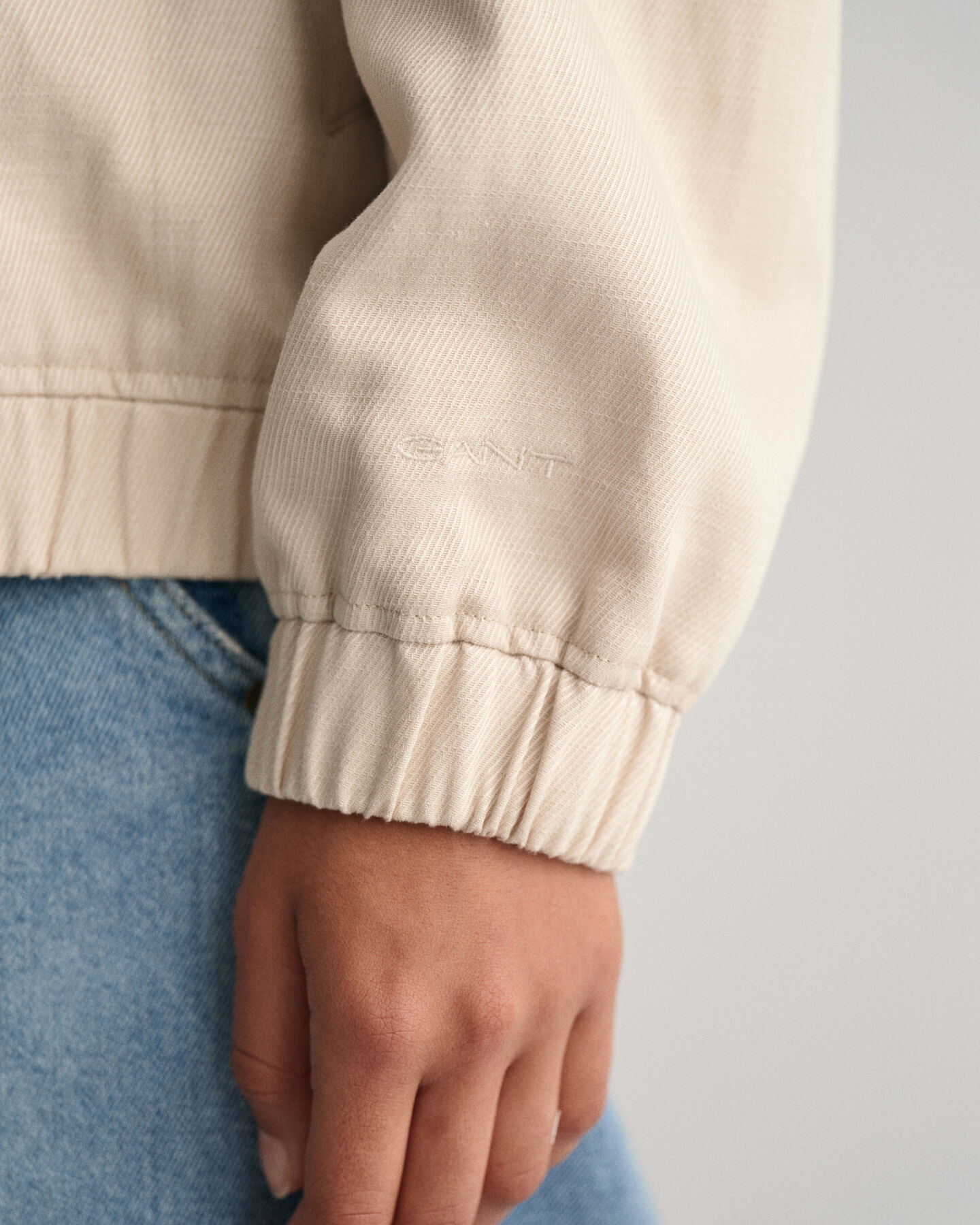 Bomberjack van linnenmix