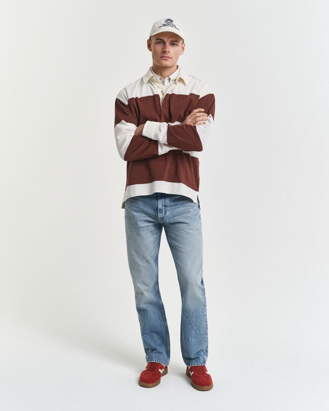 Bootcut jeans met vintage wassing