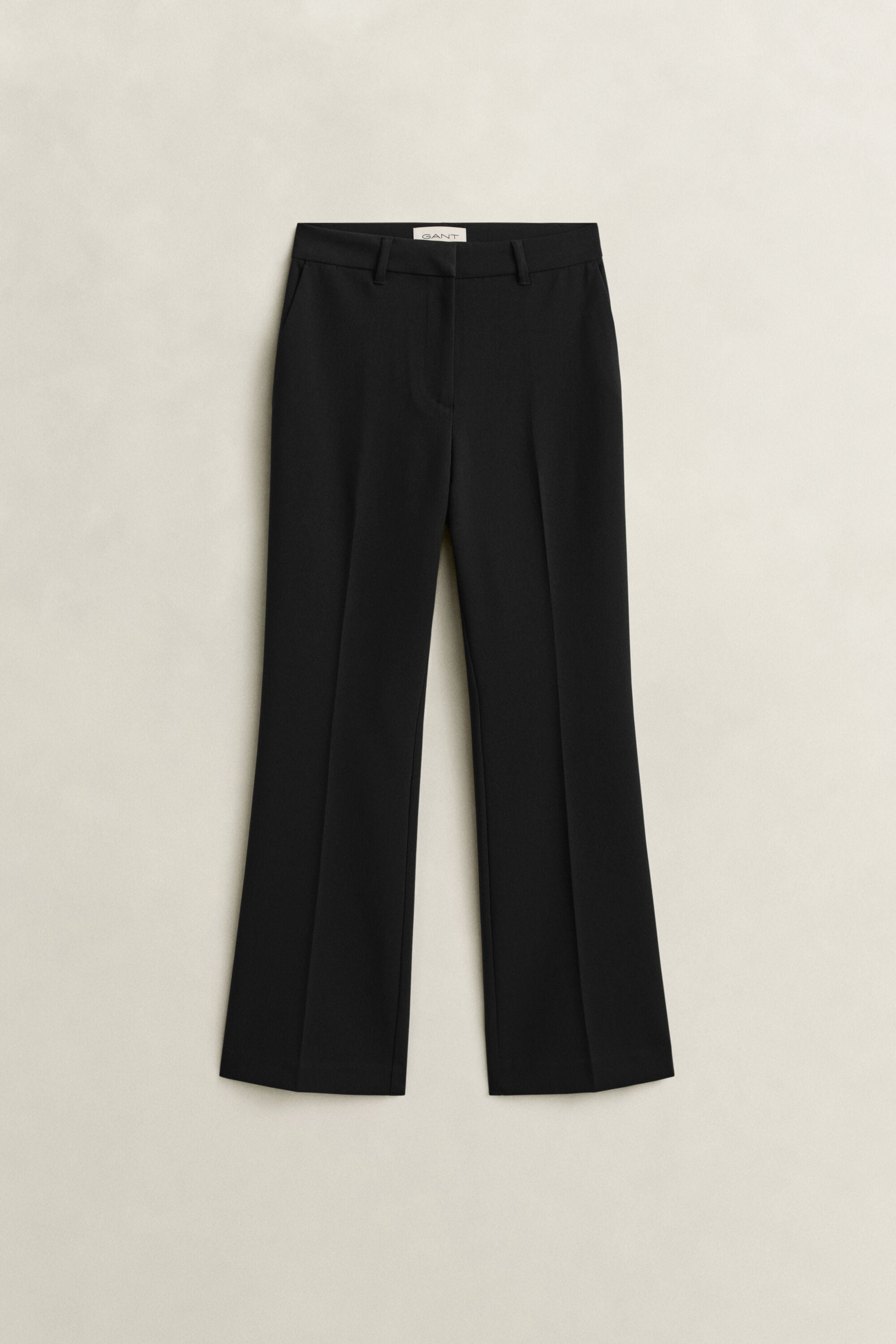 Nette nauwsluitende flared broek