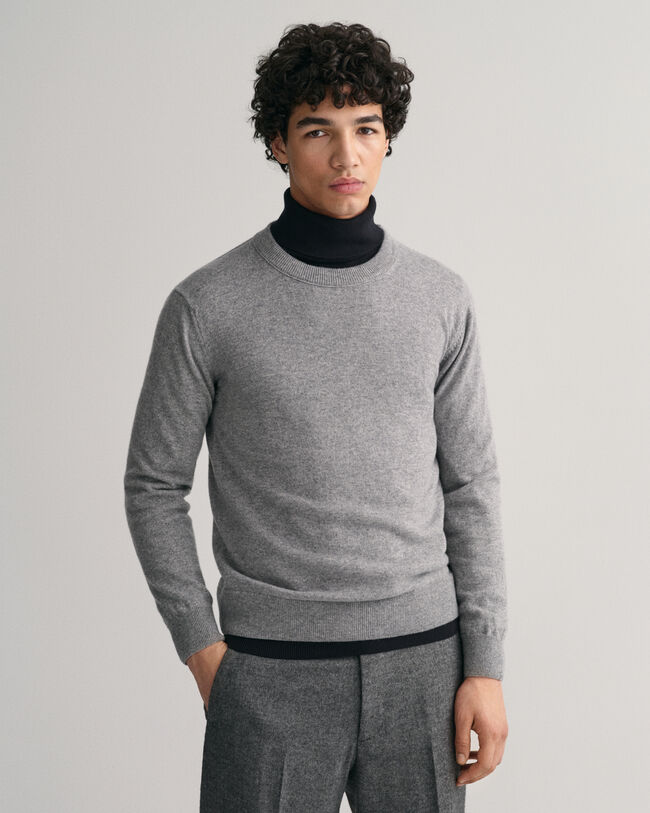 Sweater met ronde hals van kasjmier