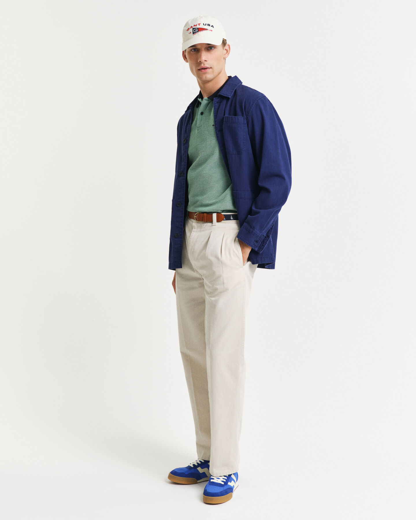 4-kleurig Oxford piqué poloshirt