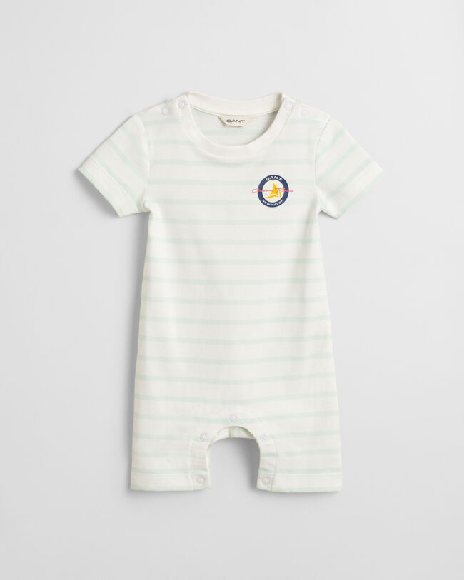 Baby gestreepte jersey romper