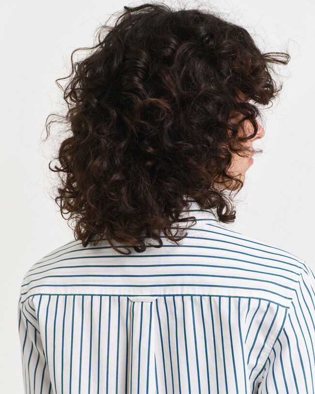 Regular Fit Classic overhemd met strepen van poplin