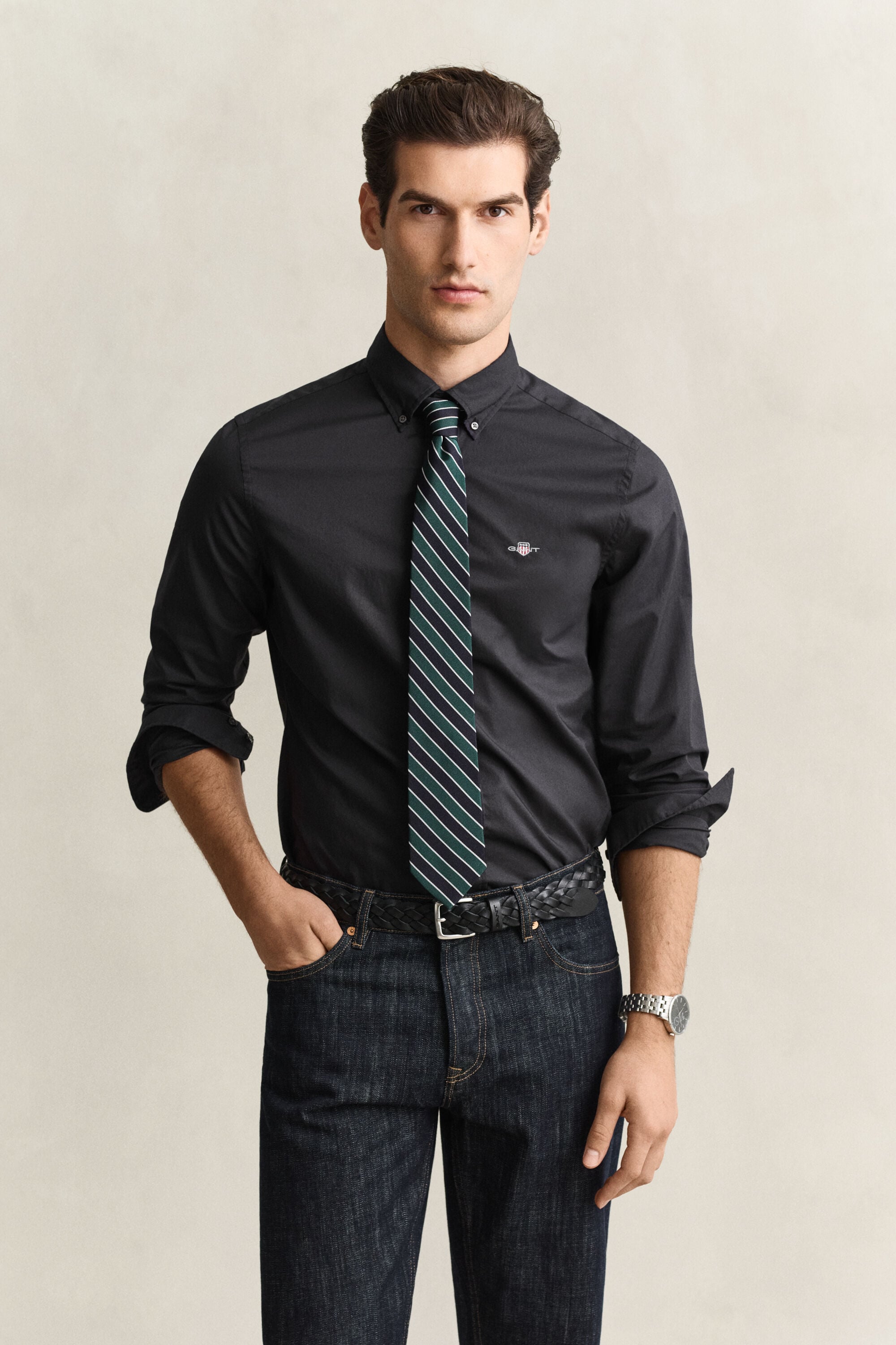 Classic Slim poplin overhemd