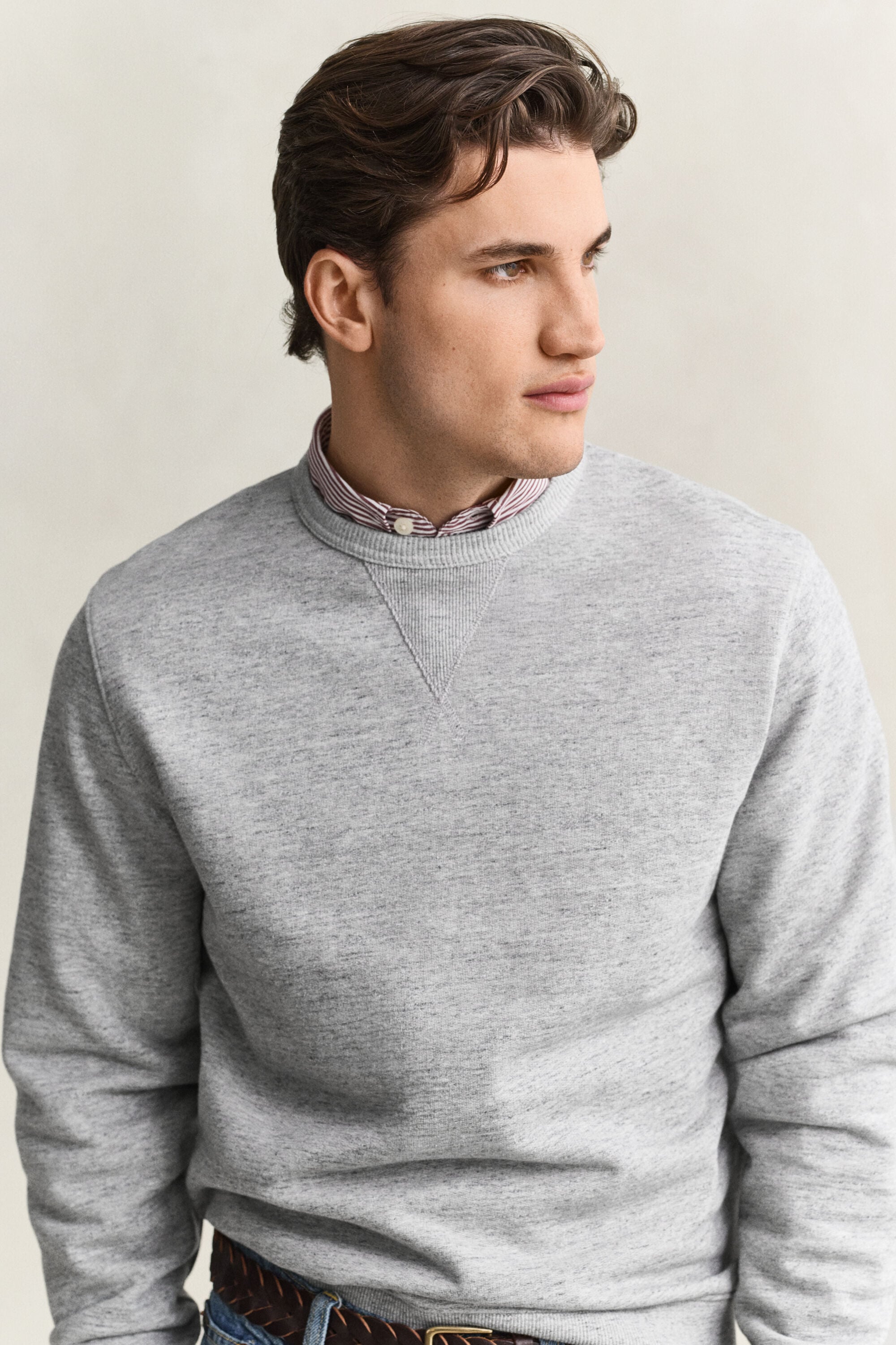 Heather Sweatshirt met ronde hals