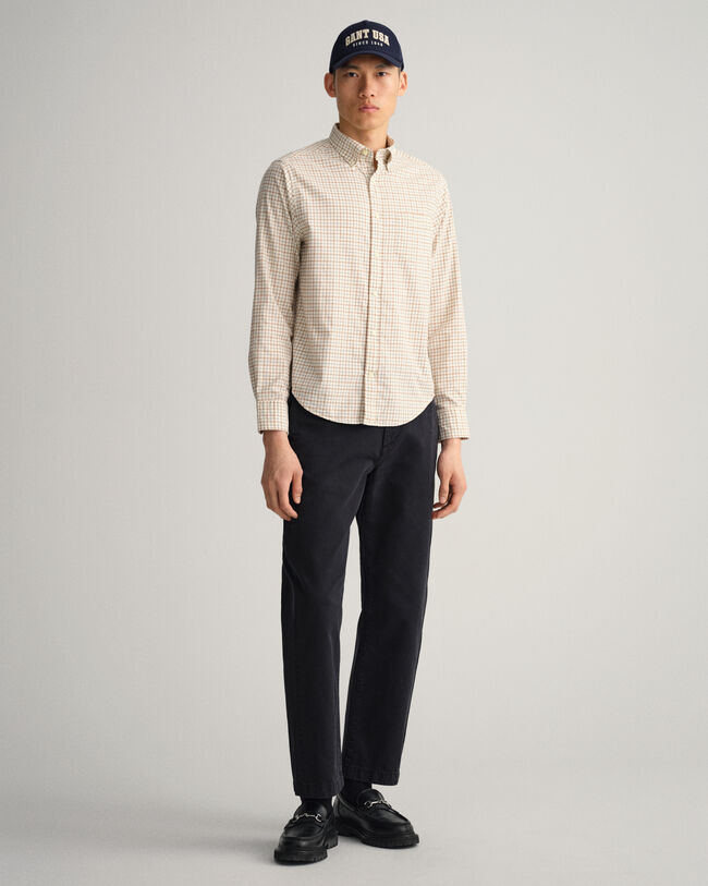 Regular Fit Window Check overhemd van keperstof