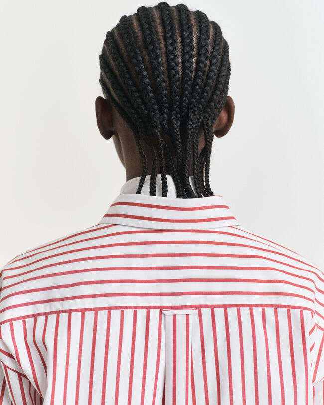 Relaxed Fit Classic overhemd van poplin met strepen