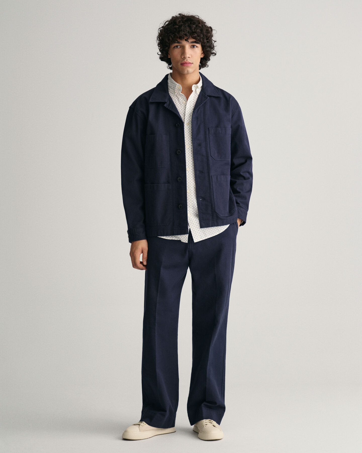 Regular Fit overhemd met microprint