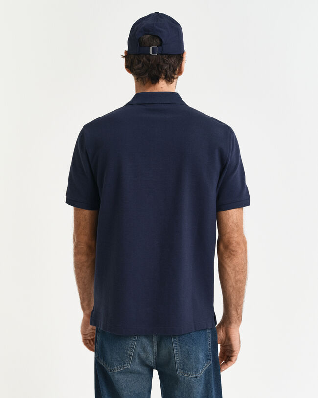 Textured poloshirt