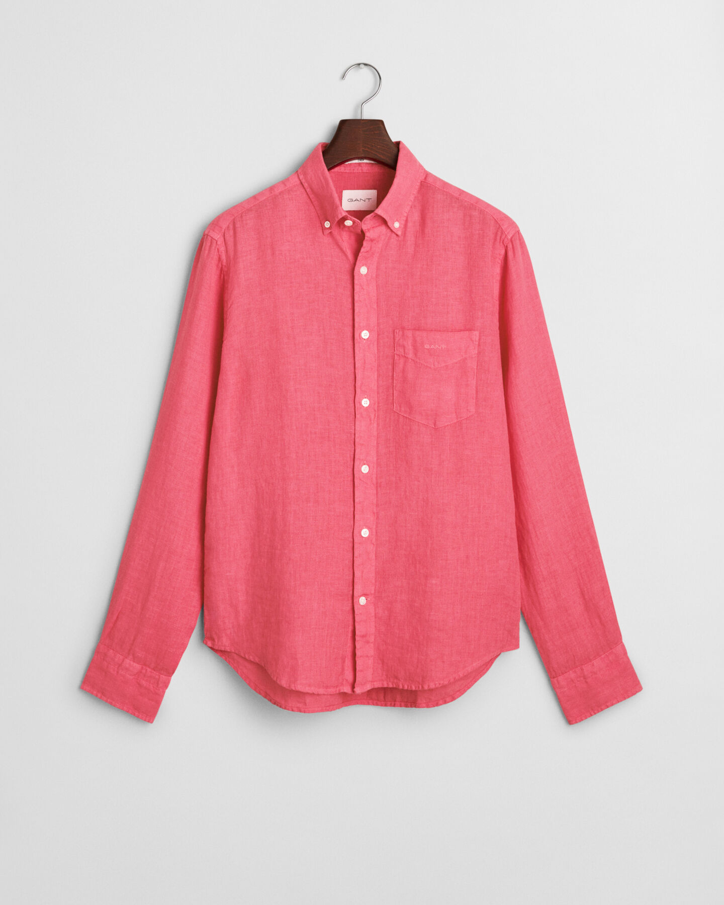 Regular Fit speciaal geverfd linnen overhemd