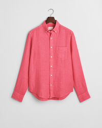 Regular Fit speciaal geverfd linnen overhemd