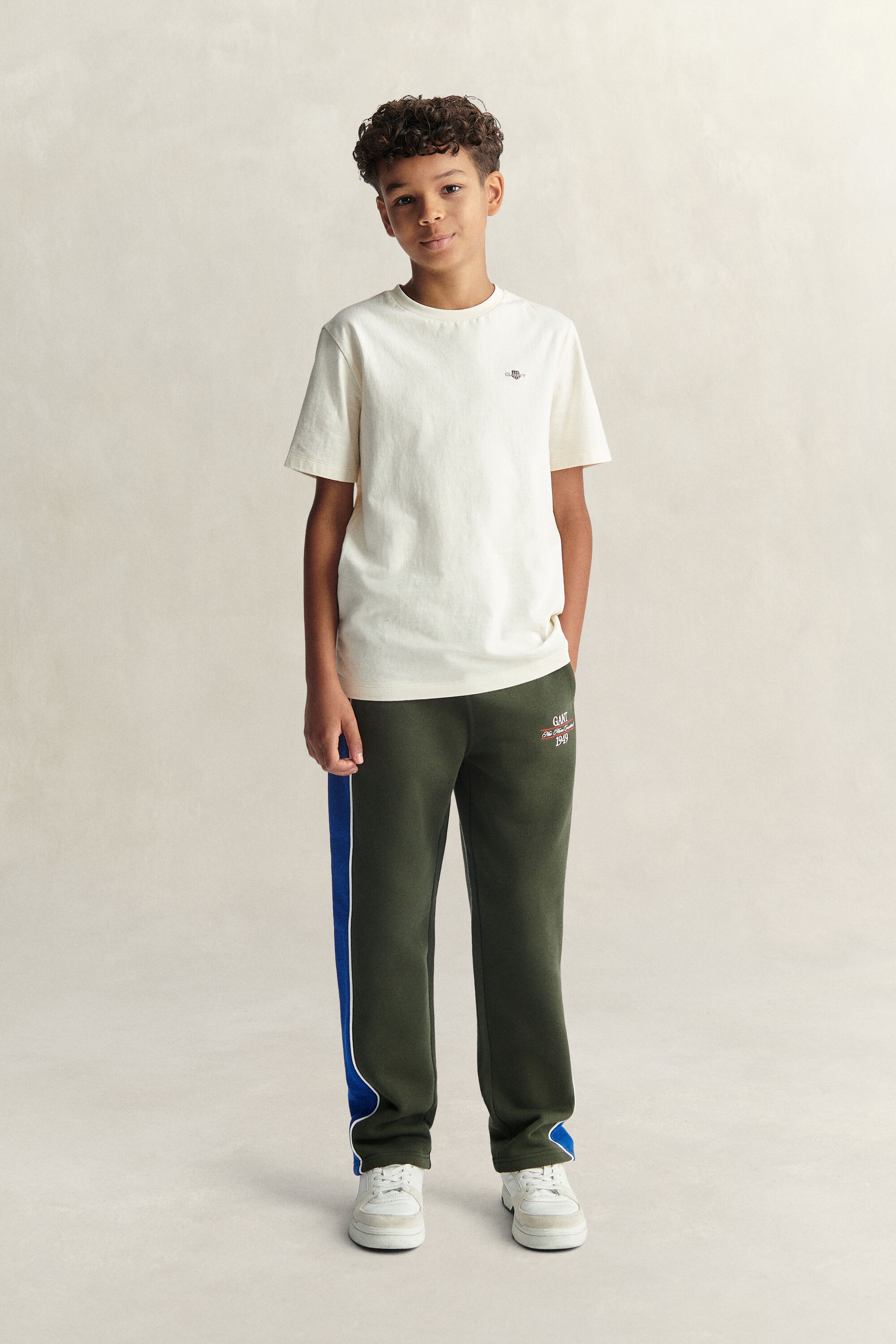 Joggingbroek met kleurblokken voor tienerjongens