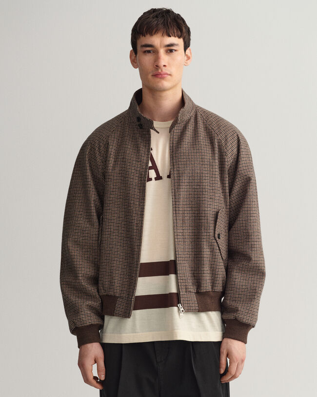 Geruit wollen Harrington jack