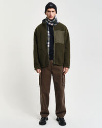 Omkeerbaar fleece vest met rits