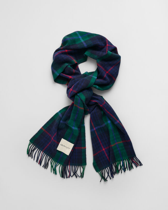 Geruite sjaal van kasjmiermix