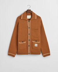 Wollen vest met knopen